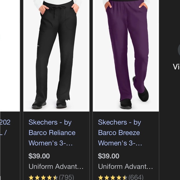 NWOT barco by sketchers cargo scrub pants - Picture 5 of 8